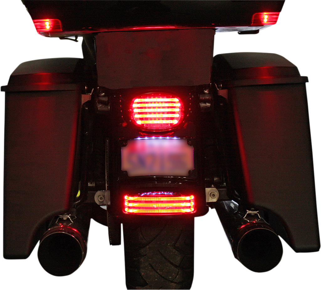 CUSTOM DYNAMICS Fender Tip Light - Smoke Lens - Chrome LED Fender Tip Taillight - Team Dream Rides