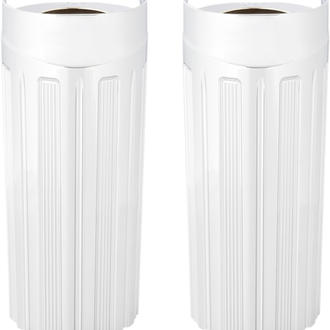 ARLEN NESS 10-Gauge Fork Boot Covers - Chrome - +2