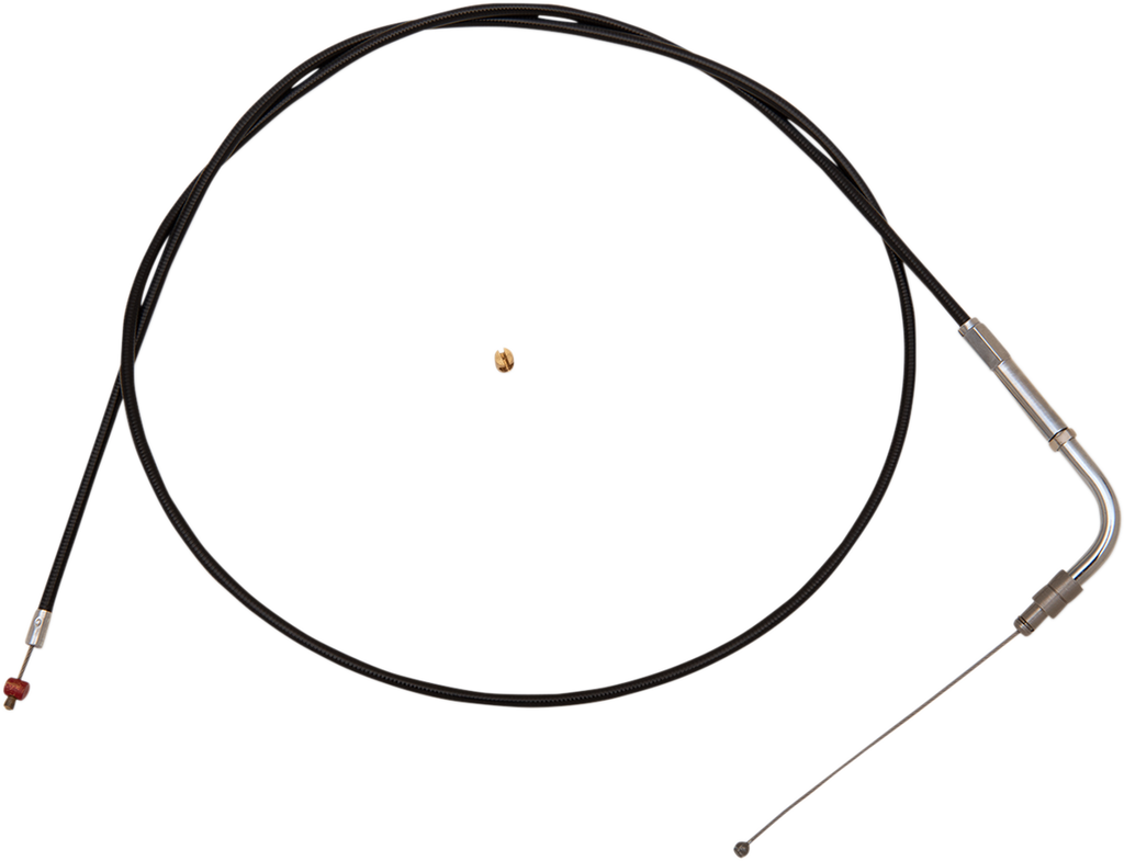BARNETT Extended 6" Black Throttle Cable for '02 - '07 FLTR Black Vinyl Throttle/Idle Cable - Team Dream Rides