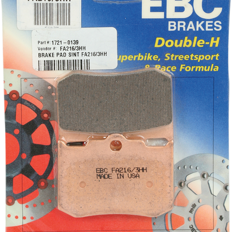 EBC HH Brake Pads - FA216/3HH Sintered 