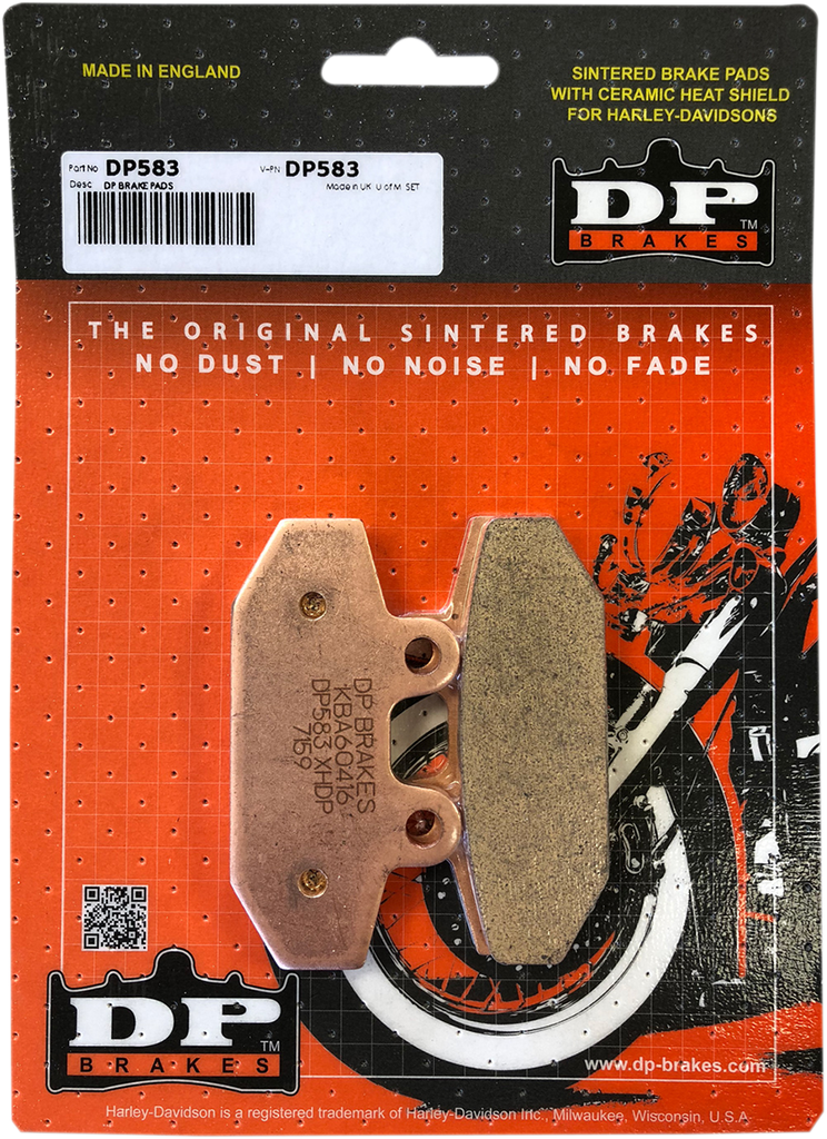 DP BRAKES Sintered Brake Pads - DP583 Sintered Metal Harley/Buell Brake Pads - Team Dream Rides