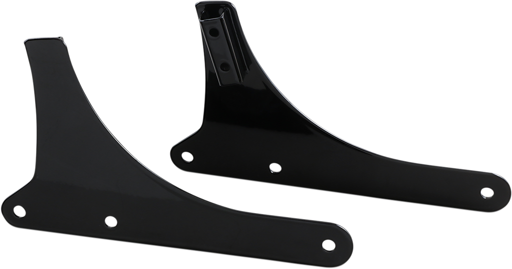 CYCLE VISIONS Side Plates - FLHS/FLDE - Black Sissy Bar Side Plates - Team Dream Rides