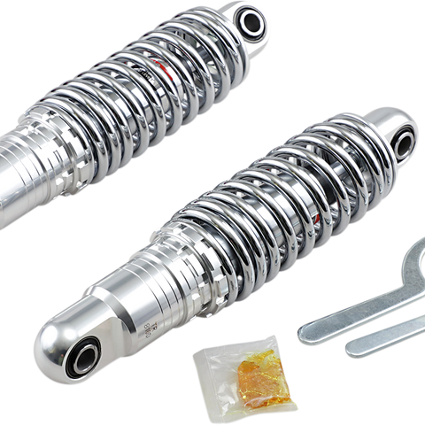 DRAG SHOCKS Premium Ride-Height Adjustable Shocks - Chrome - Standard - 11