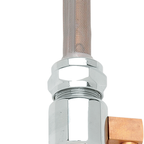 DRAG SPECIALTIES Petcock - Chrome - Round - Down Fuel Petcock - Team Dream Rides