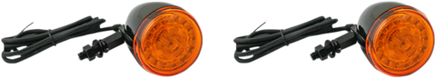 CUSTOM DYNAMICS ProBEAM® Universal Turn Signals - Gloss Black/Amber ProBEAM® Universal LED Bullet Bezel Turn Signals - Team Dream Rides