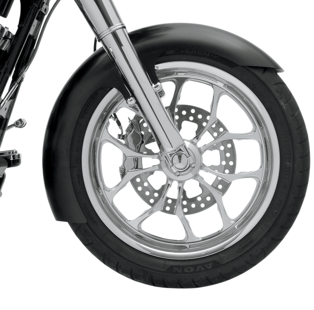 KLOCK WERKS Slicer Front Fender Kit - Black - Steel - 21" Hugger Series Front Fender - Team Dream Rides