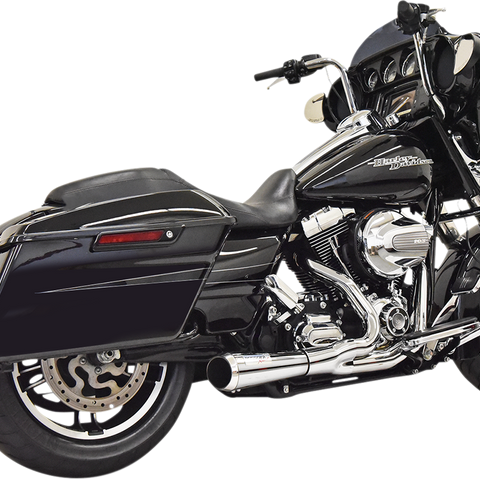BASSANI XHAUST 2:1 Short Exhaust - Chrome Road Rage 2:1 Short Exhaust System - Team Dream Rides
