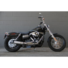 Load image into Gallery viewer, D&amp;D 2006-2017 Dyna Bobcat 2:1 Exhaust Chrome with Carbon Selve - Team Dream Rides