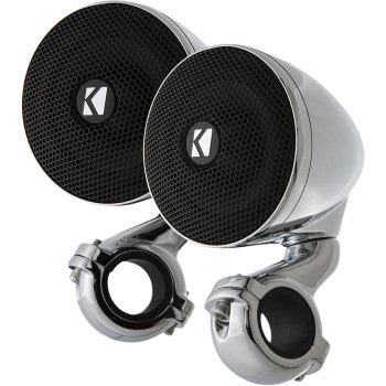 KICKER Mini Speakers - 4 ohm - Chrome - Team Dream Rides