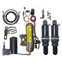 DIRTY AIR "FAST-UP" Rear Air Suspension System Premium Aluminum Shocks, Black hosing, Buttons and guage - Team Dream Rides