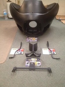 FXRT "CLOSED BACK" FAIRING KITS FOR FXR - UNPAINTED 8" Smoked Windshield - Team Dream Rides