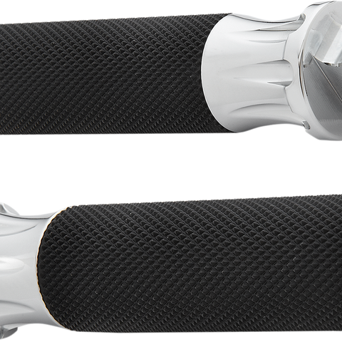 ARLEN NESS Footpeg - Deep Cut - Chrome Fusion Male-Mount Footpegs - Team Dream Rides