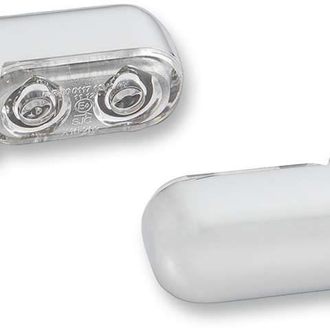 ARLEN NESS Accessory Marker Lights - Red/Rear - Chrome Bolt-On Turn Signals with Power LEDs — Rear - Team Dream Rides