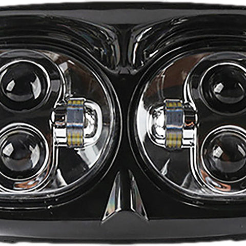 ROAD GLIDE LED HEADLIGHT BLACK - Team Dream Rides