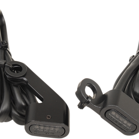 DRAG SPECIALTIES LED Handlebar Marker Lights - Mech. Clutch - Black/Smoke LED Handlebar Marker Lights - Team Dream Rides