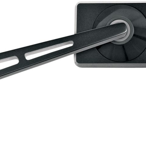 PRO-ONE PERF.MFG. Mirror - Black - Left Billet Aluminum Mirrors with Clear Glass — Weekend Warrior - Team Dream Rides