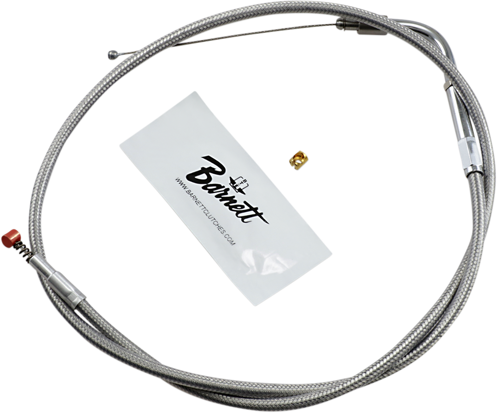 BARNETT Stainless Steel Idle Cable for '96 - '00 FXST Stainless Steel Throttle/Idle Cable - Team Dream Rides