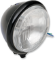DRAG SPECIALTIES Bottom Mount H4 Headlight - 5-3/4" - Black 5-3/4" Headlight Assemblies — Headlight - Team Dream Rides