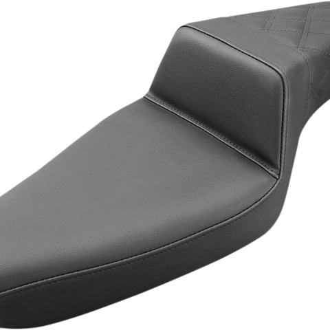 SADDLEMEN Step Up Seat - Rear Lattice Stitched - XL Step Up Seat — Lattice Stitched - Team Dream Rides