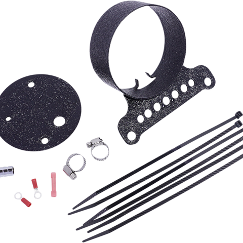 DRAG SPECIALTIES Single Gauge Bracket - Wrinkle Black Gauge Bracket - Team Dream Rides