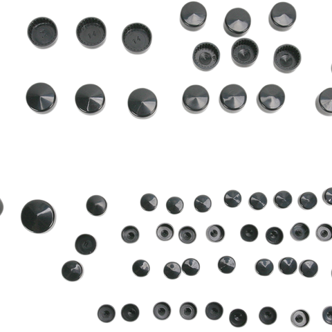 DRAG SPECIALTIES Covers Bolt Black Bolt Cover Standard Kit - Team Dream Rides