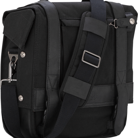 BURLY BRAND Saddlebag - Black Cordura Voyager Saddlebag - Team Dream Rides