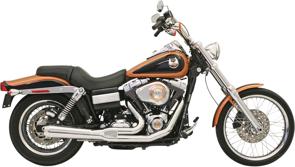 BASSANI XHAUST Road Rage Exhaust - Chrome - Short - '06-'17 FXD Road Rage 2:1 Exhaust System - Team Dream Rides