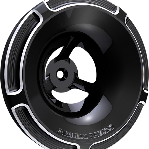 ARLEN NESS Velocity Cover - Beveled - Black Velocity Air Cleaner Cover - Team Dream Rides