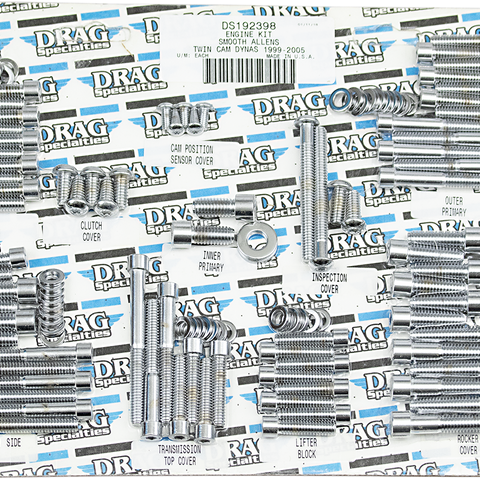DRAG SPECIALTIES Smooth Socket Engine Bolt Kit Twin Cam Bolt Set - Team Dream Rides