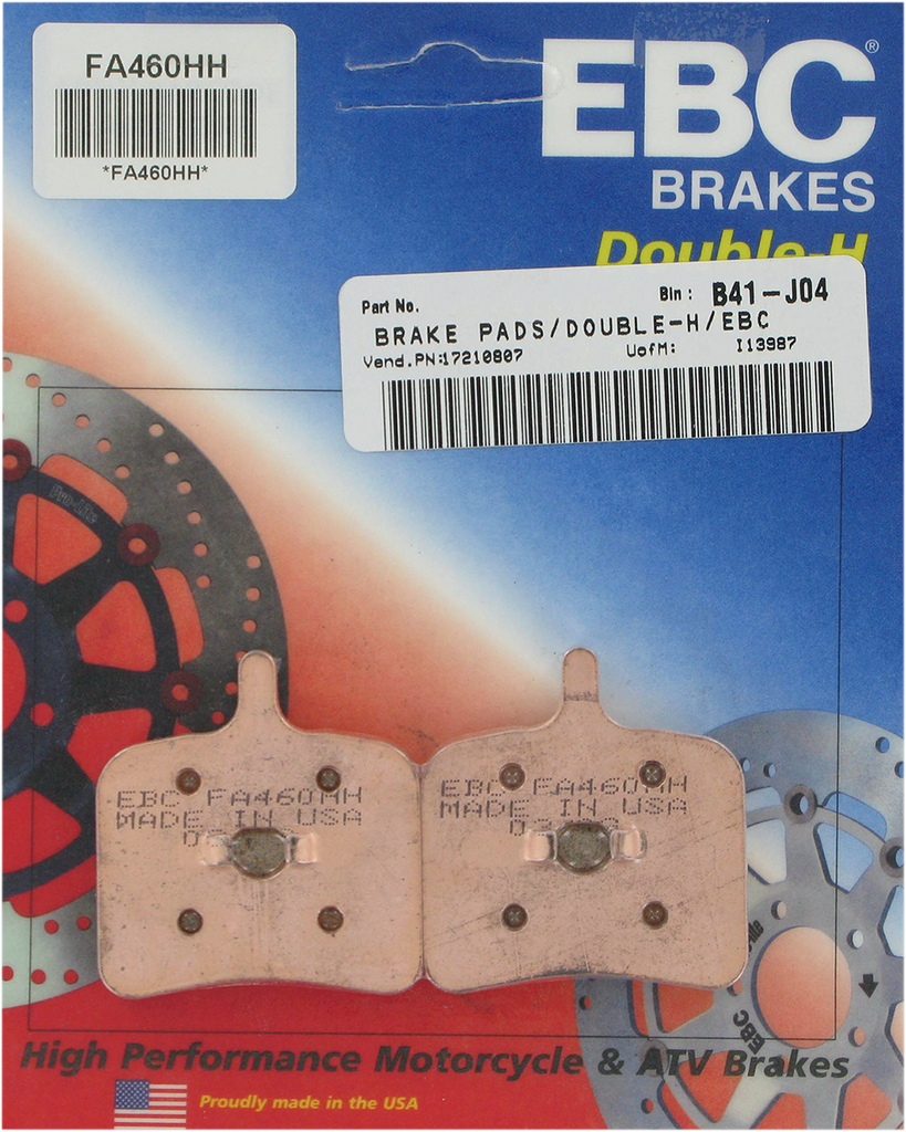 EBC HH Brake Pads - FA460HH Sintered Metal Harley/Buell  Brake Pad - Team Dream Rides