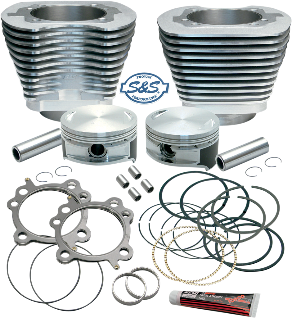 S&S CYCLE Cylinder and Piston Kit Cylinder & Piston Kit for 106" Stroker Motor - Team Dream Rides