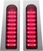 CUSTOM DYNAMICS Saddlebag Lights -  Red - Chrome ProBEAM® Fillerz® Saddlebag LED Lights - Team Dream Rides