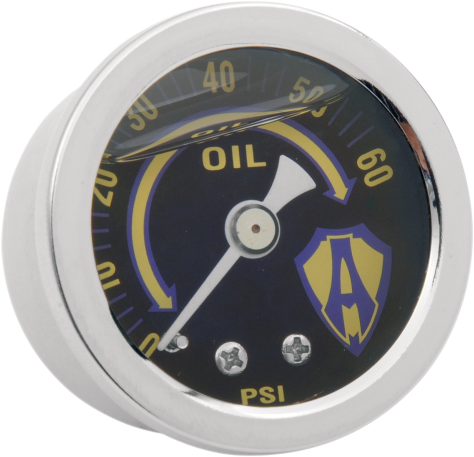 ARLEN NESS Oil Pressure Gauge Kit - Chrome Oil Pressure Gauge Kit — Chrome - Team Dream Rides