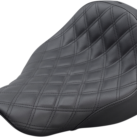 SADDLEMEN Renegade Solo Seat - Lattice Stitched - Black Renegade LS Solo Seat - Team Dream Rides
