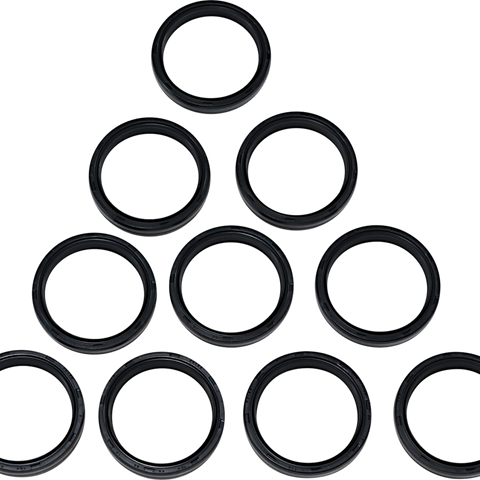 DRAG SPECIALTIES Fork Seals - 49 mm - 10-Pack Fork Seals/Dust Seals 10-Pack - Team Dream Rides