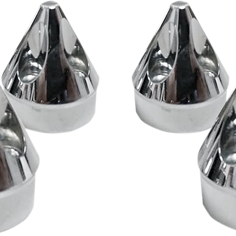 AVON GRIPS Cover Head Bolt Spike Chrome Head Bolt Cover - Team Dream Rides