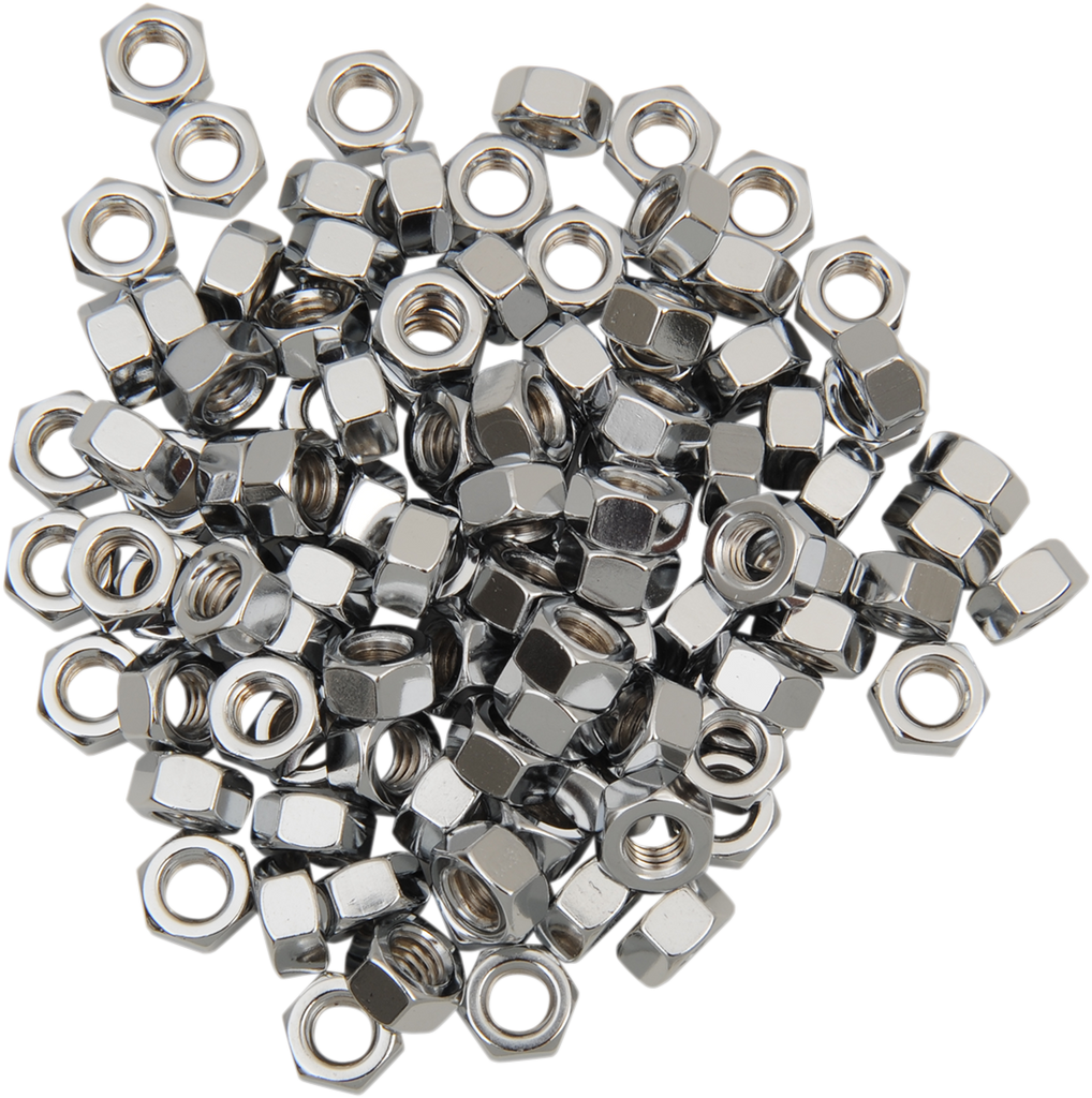 DRAG SPECIALTIES 5/16"-18 Chrome Hex Nut Hex Nuts - Team Dream Rides