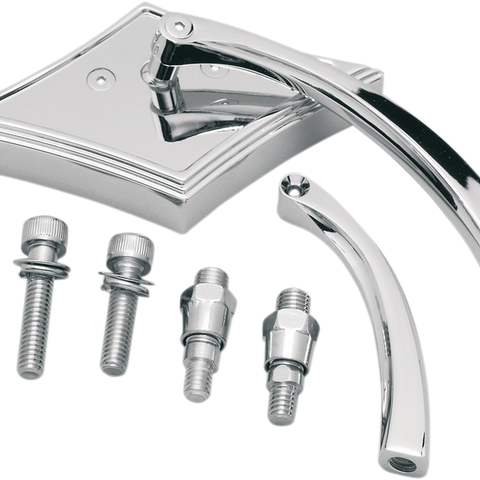 PRO-ONE PERF.MFG. Pro-Mini Mirror - Diamond Pro-Mini Chrome Mirror - Team Dream Rides