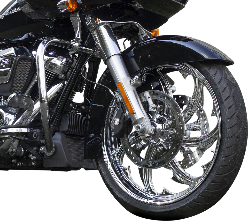 COASTAL MOTO Rear Wheel - Fury - Chrome - 16 x 5.5 - With ABS - FL Fury Moto Forged Aluminum Wheel - Team Dream Rides
