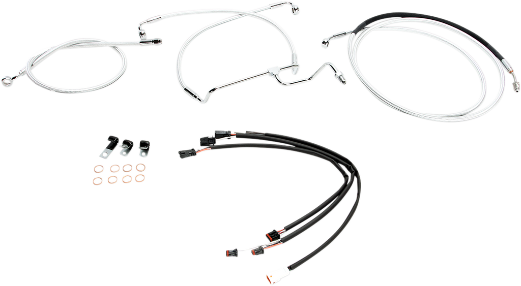 MAGNUM Sterling Chromite II® Control Cable Kit Sterling Chromite II® Designer Handlebar Installation Kit - Team Dream Rides