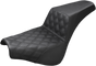 SADDLEMEN Step Up Seat - Driver's Lattice Stitched Step Up Seat — Front Lattice Stitch - Team Dream Rides