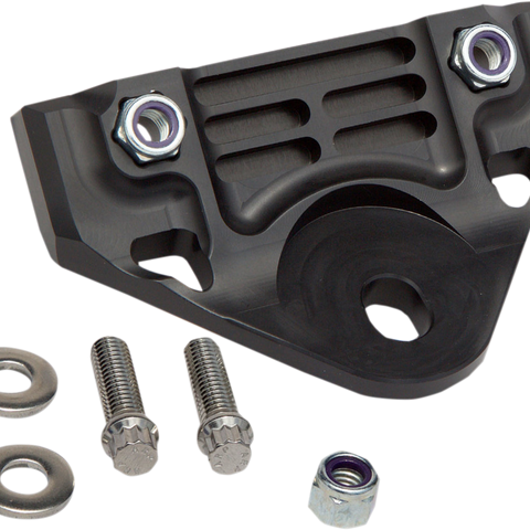 ALLOY ART Front Engine Mount - Black - FXR NEXT GEN Front Motor Plate - Team Dream Rides