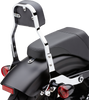 COBRA Backrest Kit - 11" - Chrome - XL Detachable Backrest Kit - Team Dream Rides
