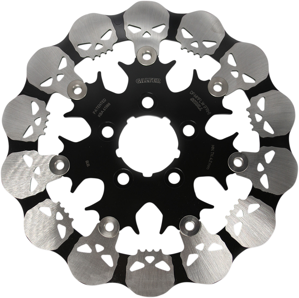 GALFER Skull Rear Rotor Skull Brake Rotor - Team Dream Rides
