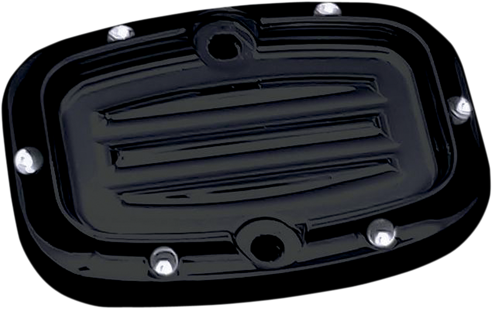 COVINGTONS Rear Master Cylinder Cover - Dimpled - Black Master Cylinder Cover - Team Dream Rides