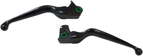 DRAG SPECIALTIES Black Lever Set Wide Blade Lever Set - Team Dream Rides