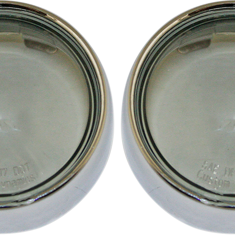 CUSTOM DYNAMICS Bullet Signal Lenses - Chrome/Smoke Bezel/Lenses for ProBEAM® Bullet Turn Signals - Team Dream Rides