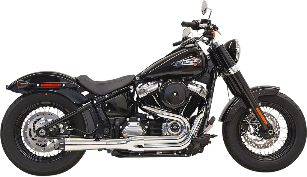 BASSANI XHAUST 2:1 Exhaust - Chrome Road Rage 2:1 Softail Exhaust - Team Dream Rides