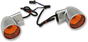 DRAG SPECIALTIES Rear Bullet Turn Signal Lights FLT - Chrome Bullet-Style Turn Signals - Team Dream Rides