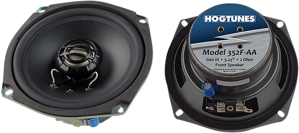 HOGTUNES Speakers - Front - 2ohm Gen3 5.25" Replacement Speakers - Team Dream Rides